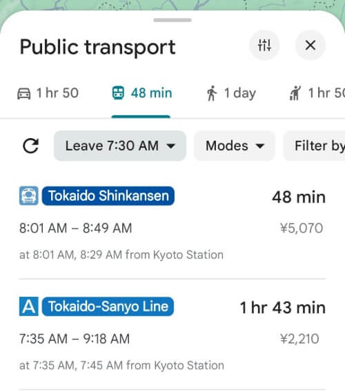 best kyoto station to himeji station train for doing himeji and hiroshima in one day