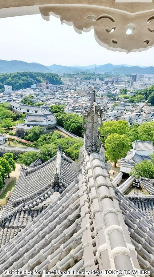 top of himeji castle