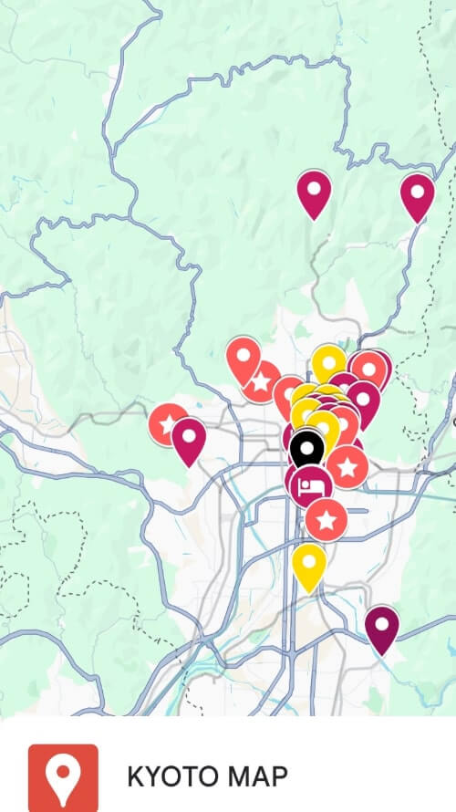 kyoto map google maps my maps