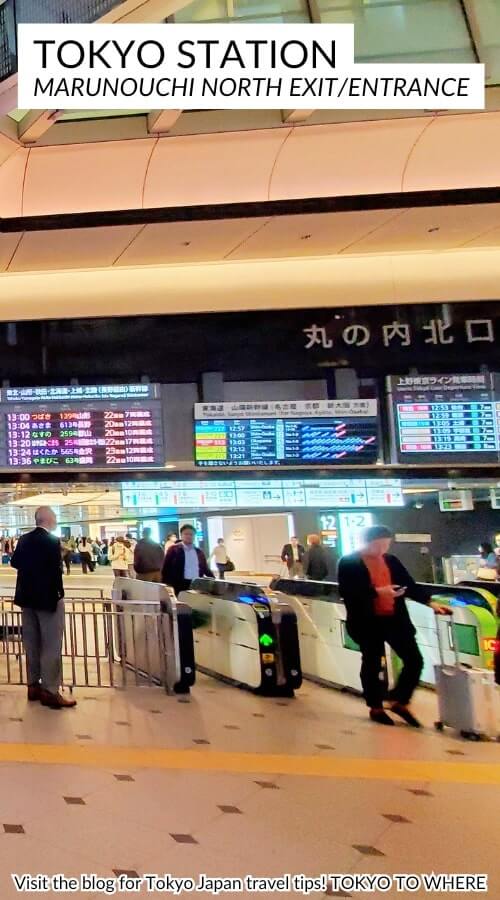 marunouchi exit at tokyo station near imperial palace