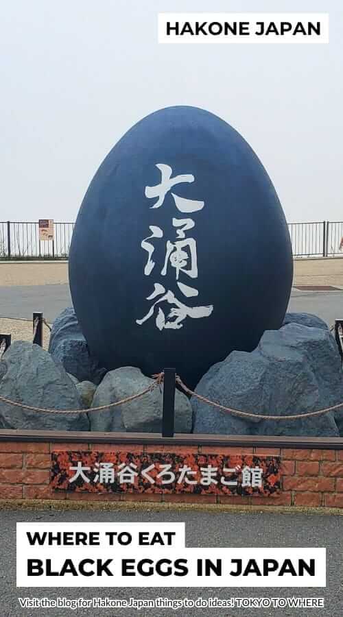 black egg statue in hakone